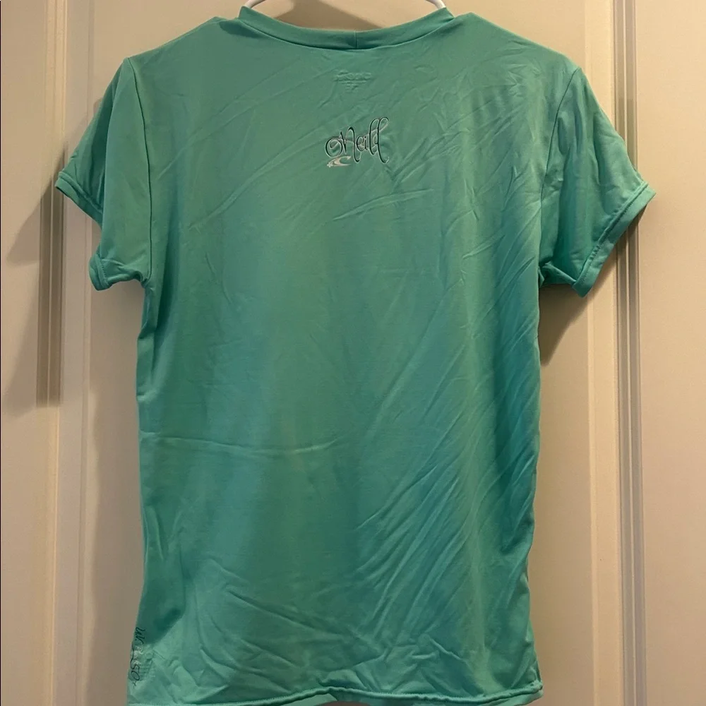 O'Neill Skins UV Block50+Short Sleeve Rashguard top Bodycon 91%nylon 9%spandex M